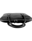 Renato Borzatta - Italian Unisex Business Leather Briefcase Since 1978 - Made in Italy - Genuine Dollar Grain Leather - Black - Stylish & Functional by Kailimood.store at brixbailey.com