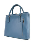 Italian Leather Business Briefcase Unisex - Made in Italy - Stylish & Functional Avio Color by Kailimood.store at brixbailey.com