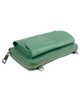 Renato Borzatta Italy Crossbody Wallet for Women with Phone Pocket - Genuine Leather Mint by Kailimood.store at brixbailey.com