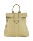 Soft Leather Women's Backpack Made in Italy - Elegant Beige & Functional Design by Kailimood.store at brixbailey.com