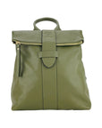 Italian Soft Leather Women's Backpack - Made in Italy - Adjustable Straps, Gold Zipper & Magnetic Button by Kailimood.store at brixbailey.com