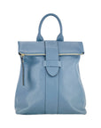 Soft Leather Women's Backpack Made in Italy - Elegant & Functional Avio Color by Kailimood.store at brixbailey.com