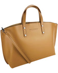 Renato Borzatta Large Women's Handbag with Removable Strap - Genuine Leather Cognac - Made in Italy by Kailimood.store at brixbailey.com
