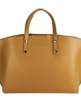 Renato Borzatta Large Cognac Leather Tote Bag with Removable Shoulder Strap - Made in Italy by Kailimood.store at brixbailey.com