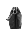 Double Zip Chain Handle Women's Handbag - Genuine Leather Made in Italy - Elegant & Functional by Kailimood.store at brixbailey.com