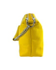 Double Zip Leather Handbag for Women - Made in Italy - Yellow & Elegant by Kailimood.store at brixbailey.com