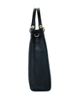 Vertical Handbag for Women with Removable Shoulder Strap - Genuine Leather & Straw - Made in Italy - Black - Elegant & Fashionable by Kailimood.store at brixbailey.com