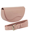 Rounded Shoulder Bag for Women - Made in Italy Genuine Leather, Adjustable Strap & Magnetic Closure - Antique Pink Elegant Fashion Handbag by Kailimood.store at brixbailey.com