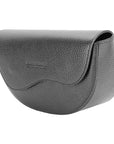 RENATO BORZATTA Italy Since 1978 - Round Shoulder Bag for Women in Genuine Italian Leather with Removable Adjustable Strap - Black Elegant Handbag with Magnetic Closure & Metal Zipper - Made in Italy by Kailimood.store at brixbailey.com