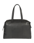 Renato Borzatta Sydney Collection - Convertible Leather Tote into Duffel Bag - Classic Black by Kailimood.store at brixbailey.com