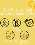 Lemon Shampoo Bar | Natural Hair Wash for All Hair Types | Vegan, Plastic-Free Hair Care