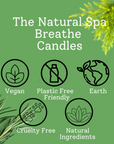 Breathe Hand-Poured Coconut Wax Candle | Natural Aromatherapy Candle | 2 Size Options