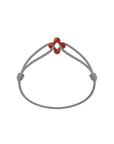Mini Red Clover Cord Bracelet