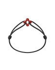 Mini Red Clover Cord Bracelet