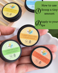 Peppermint Natural Lip Balm | Vegan, Hydrating & Nourishing | Plastic-Free, Handmade Lip Care