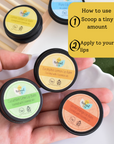 Lemon Sorbet Natural Lip Balm | Vegan, Hydrating & Nourishing | Plastic-Free, Handmade Lip Care