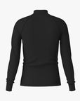 Mens Merino Wool Long Sleeve Shirt with Semi Turtleneck