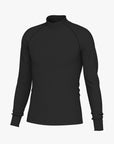 Mens Merino Wool Long Sleeve Shirt with Semi Turtleneck