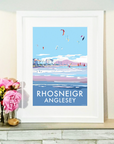 Rhosneigr Seaside Travel Poster Print