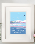Rhosneigr Seaside Travel Poster Print