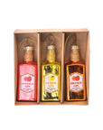 Flavoured Gin Bottle Mini Bauble Set of 3