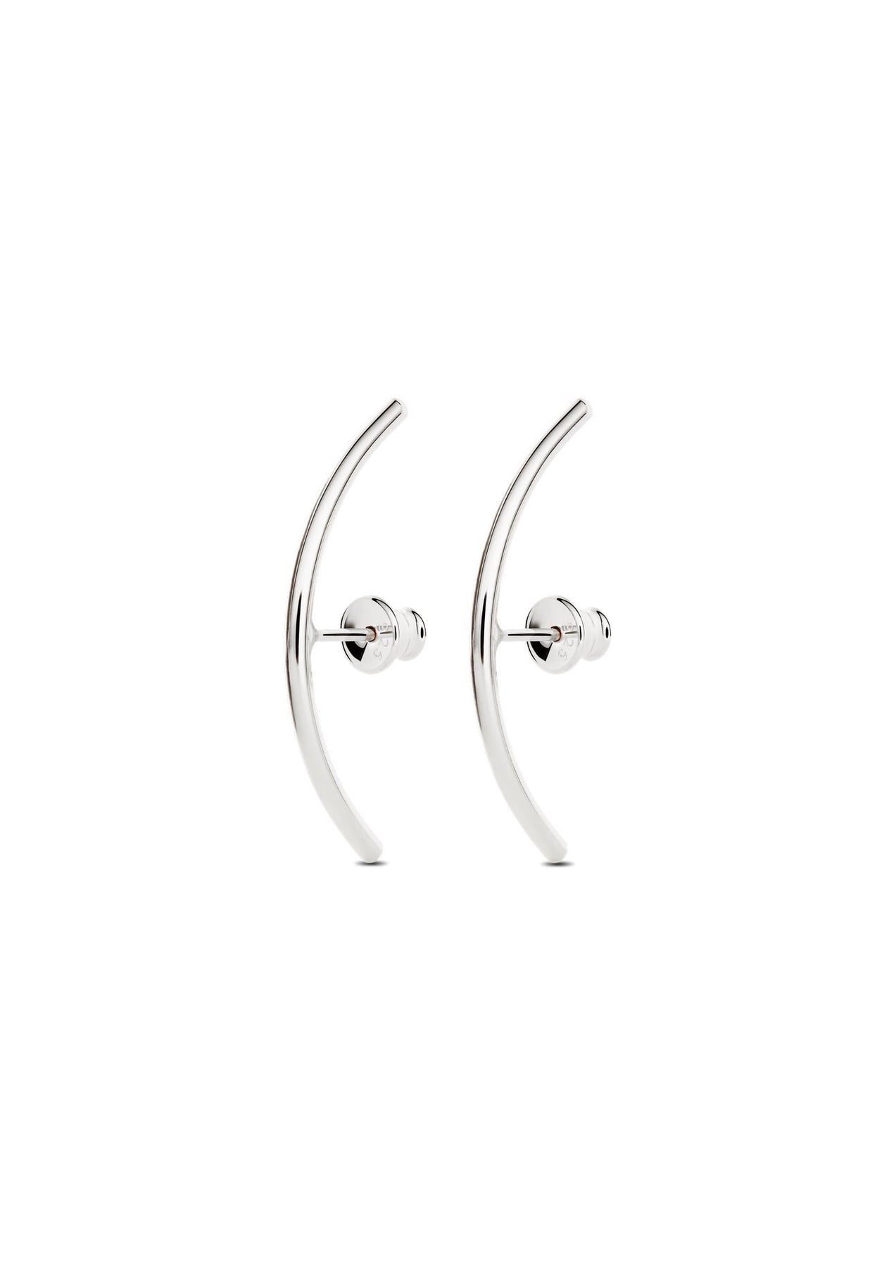 Silver Radius Earrings for a Stylish Finish