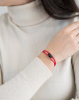 Carbon Regent Cord Bracelet