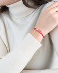 Mini Silver Soho Diamond Cord Bracelet