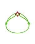 Mini Red Clover Cord Bracelet