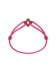 Mini Red Clover Cord Bracelet