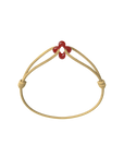 Mini Red Clover Cord Bracelet