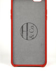 iPhone 6 Plus Case Red Leather