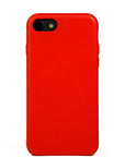 iPhone 7/8 Case, Red Leather