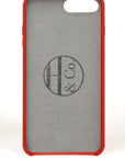 iPhone 7/8 Plus Case, Red Leather