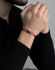 Carbon Regent Cord Bracelet