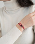 Carbon Regent Cord Bracelet