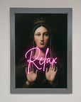 Relax Mate premium framed wall art, stylish tranquil decor for home or office, luxury high-quality print in elegant frames by Zestio at brixbailey.com