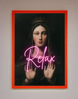 Relax Mate Framed Wall Art, premium stylish home decor for serene spaces, luxury handcrafted prints in elegant frames by Zestio at brixbailey.com