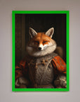 Luxury Renaissance fox framed poster, premium stylish wall art, best-selling home decor by Zestio at brixbailey.com
