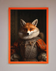 Luxury renaissance fox framed poster, premium stylish wall art decor, trending best-selling home decor by Zestio at brixbailey.com
