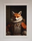 Luxury Renaissance Fox Framed Poster, Premium Vintage Art Print, Stylish Home Decor by Zestio at brixbailey.com