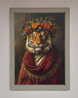 Premium Renaissance Tiger Framed Wall Art, luxury classic elegance and wild beauty home decor by Zestio at brixbailey.com