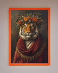 Premium Renaissance Tiger Framed Wall Art, luxury classic elegance and wild beauty home decor by Zestio at brixbailey.com