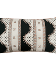 Renee Rectangular Cushion - Blush & Green Black