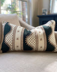 Renee Rectangular Cushion - Blush & Green Black
