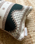 Renee Rectangular Cushion - Blush & Green Black