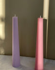 Ribbed Taper Candles