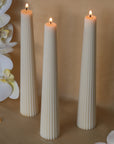 Ribbed Taper Candles