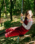 Robin Red Chunky Cord Dungarees