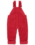 Robin Red Chunky Cord Dungarees